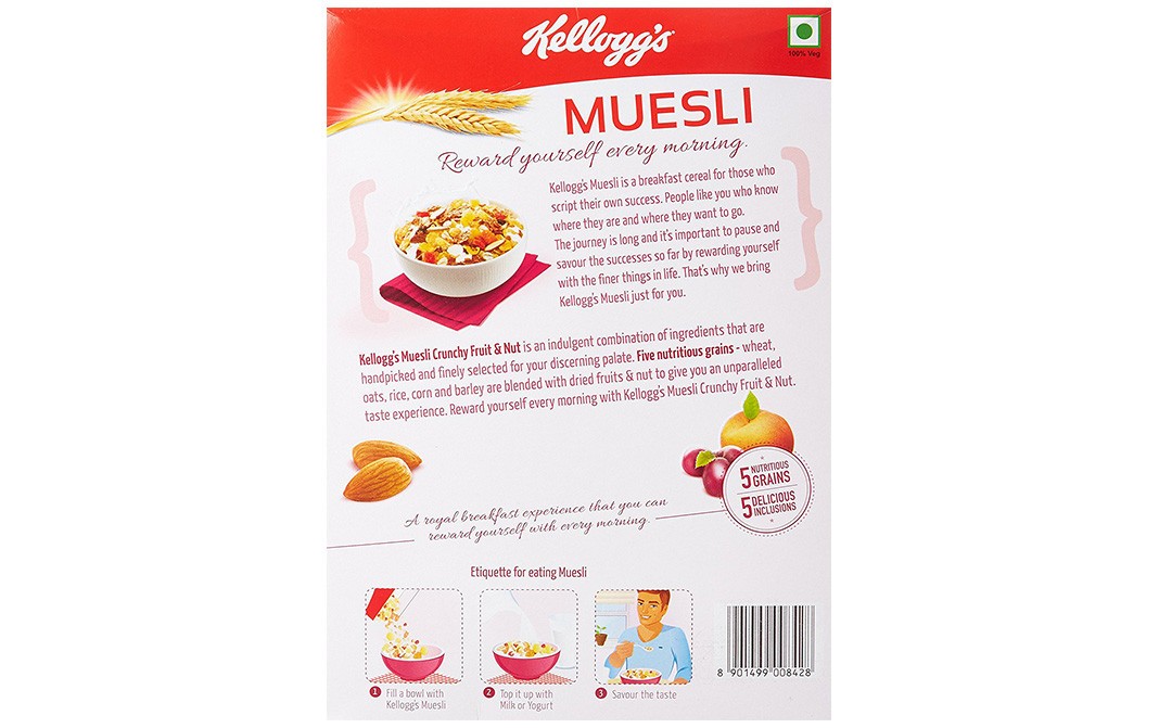 Kellogg's Muesli Crunchy Fruit and Nut   Box  500 grams